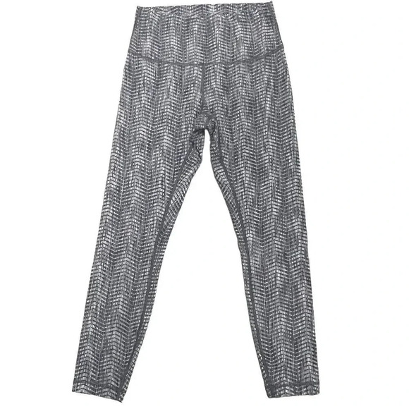 Lululemon Wunder Under High Rise Leggings Luon Arrow Jacquard Athletic Pants 8 - Picture 4 of 8